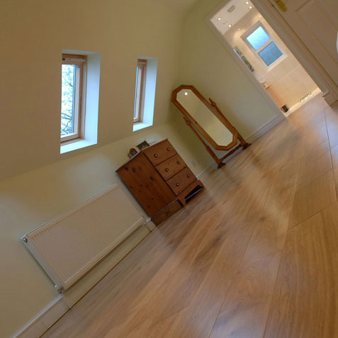 Floor in loft conversion